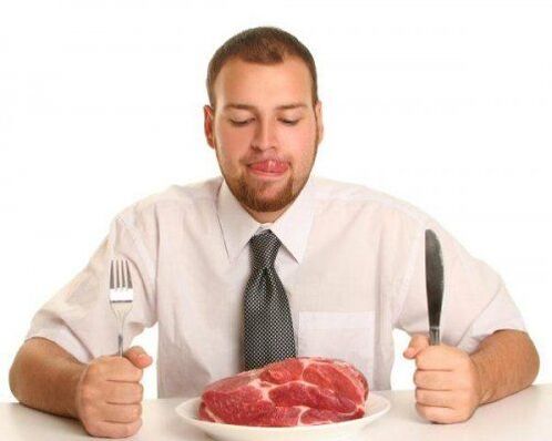 м'ясо позитивно впливає на потенцію